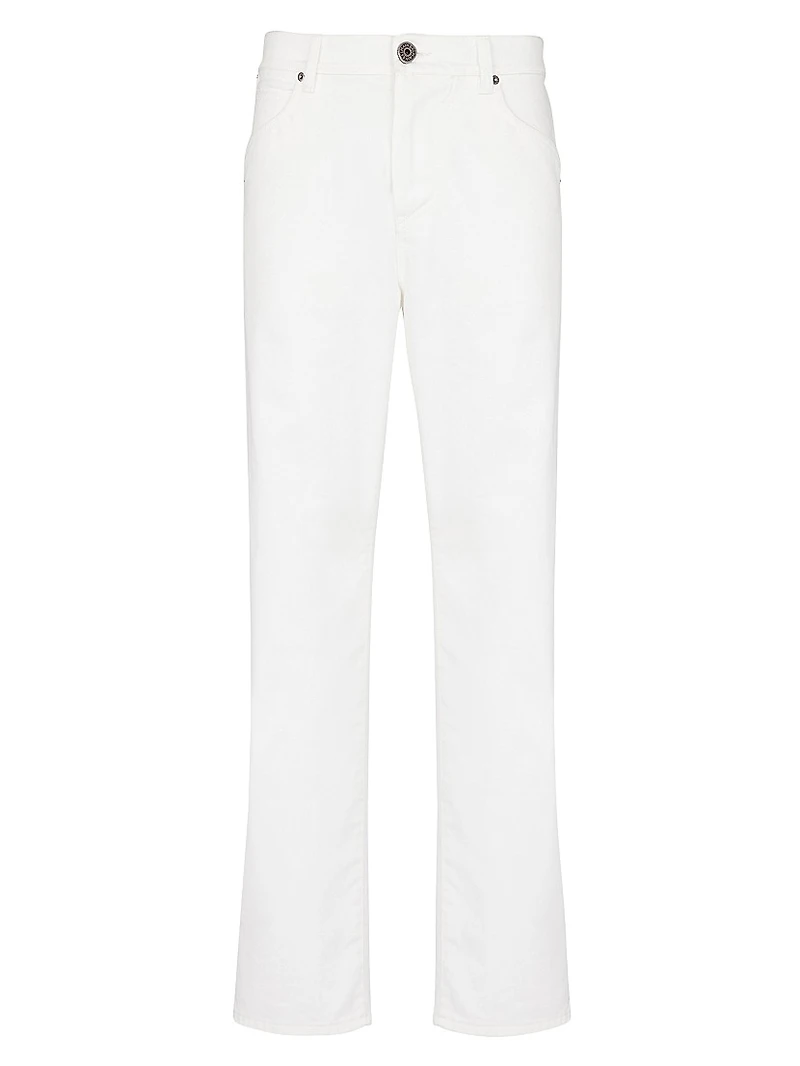 Cotton-Blend Five-Pocket Jeans