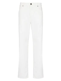 Cotton-Blend Five-Pocket Jeans