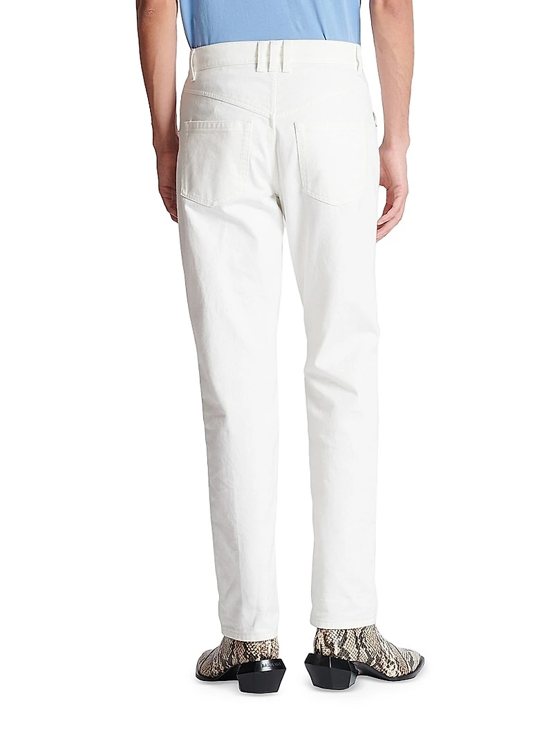 Cotton-Blend Five-Pocket Jeans