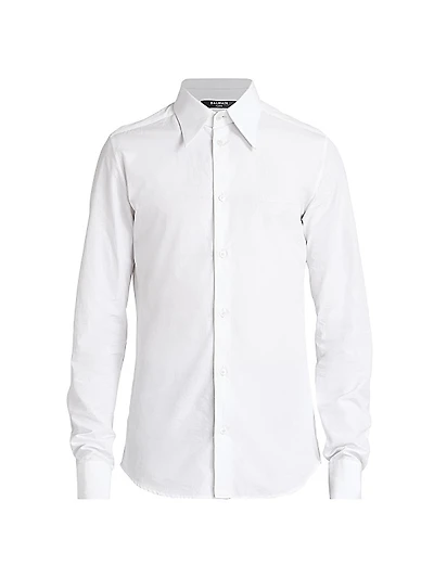 Poplin Button-Front Shirt