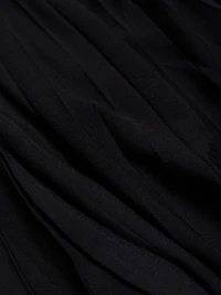 Lingy Pleated Mock Turtleneck Top