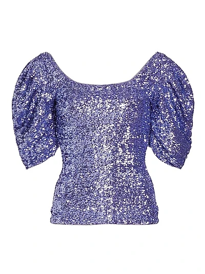 Fuji Paillettes Sequined Top