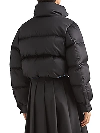 Re-Nylon Cropped Down Jacket