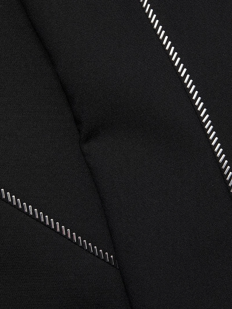 Zip-Trim Techno Cady Dress