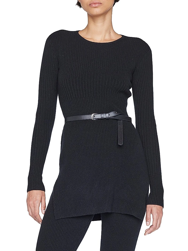 Ribbed Cashmere-Blend Tunic