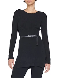 Ribbed Cashmere-Blend Tunic