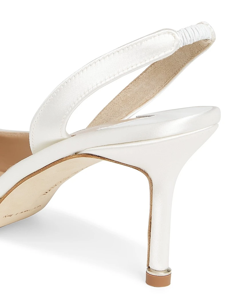 Hangisli 70MM Satin Slingback Pumps