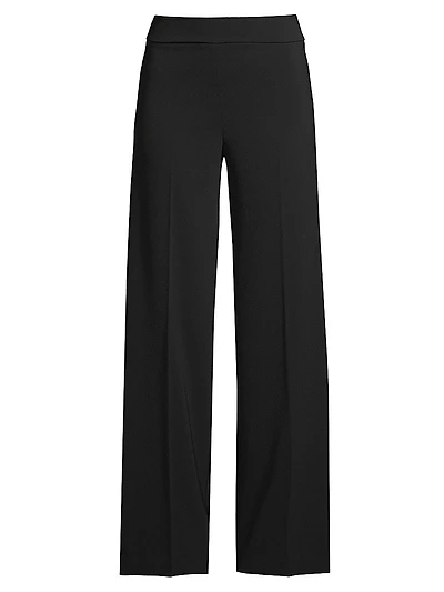 Flavia Crepe Wide-Leg Pants