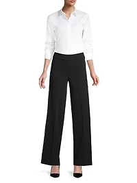 Flavia Crepe Wide-Leg Pants