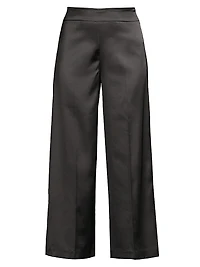 Alex Satin Wide-Leg Pants