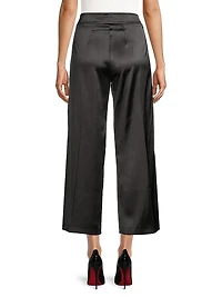 Alex Satin Wide-Leg Pants