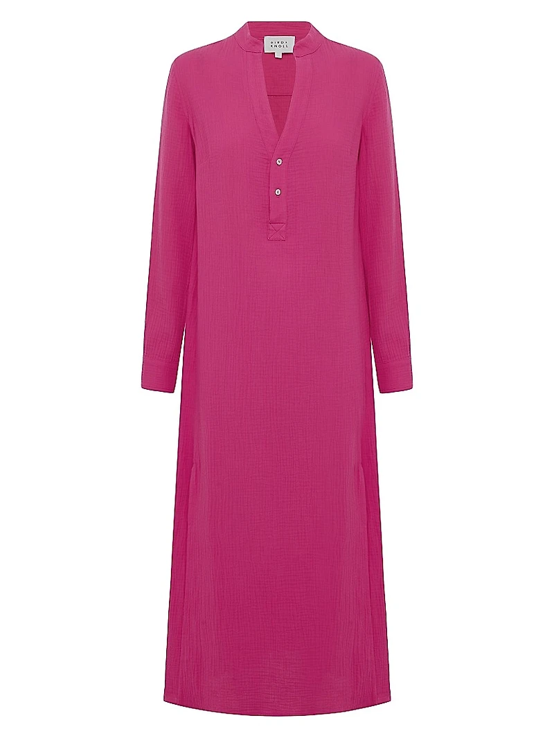 Frieda Tumbled Cotton Shirtdress