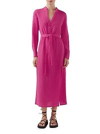 Frieda Tumbled Cotton Shirtdress