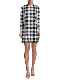 Buffalo Check Sequin Dress