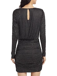 Jessel Diamante Ruched Minidress