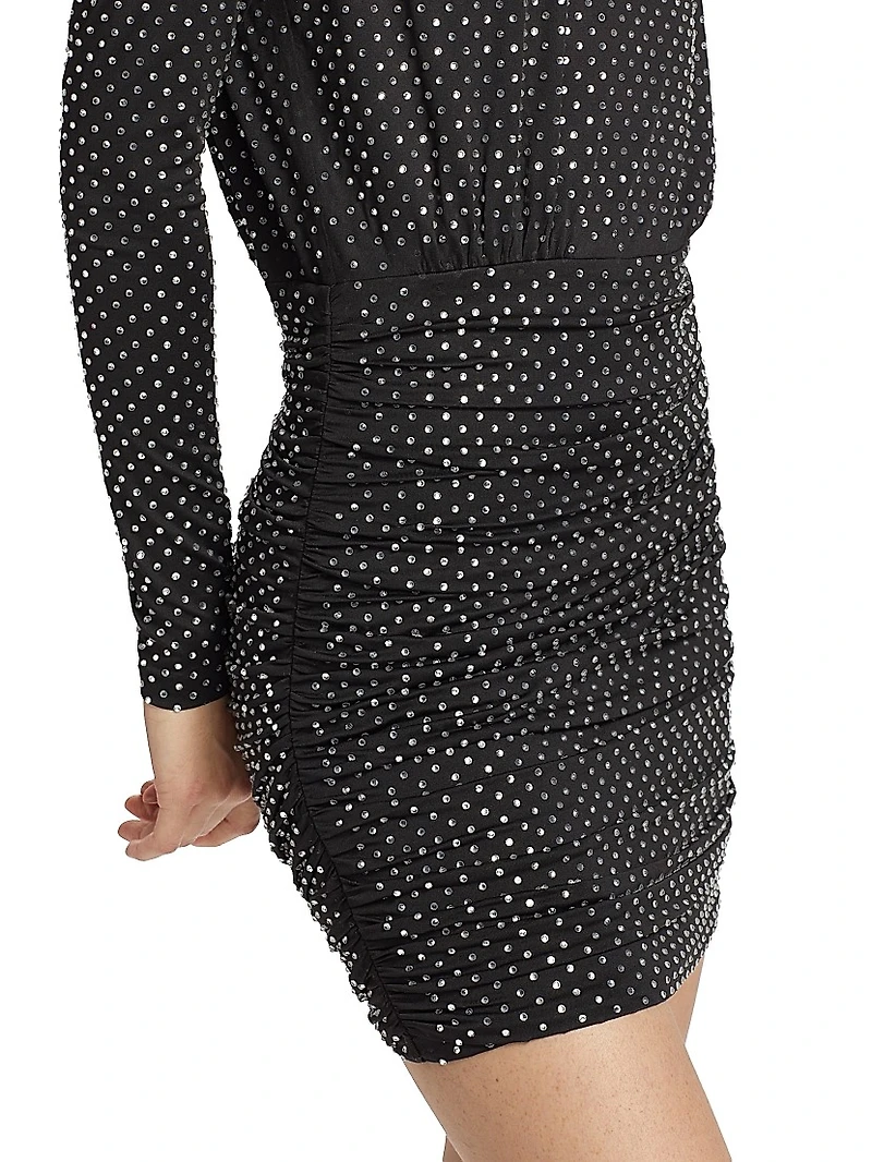 Jessel Diamante Ruched Minidress