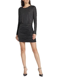 Jessel Diamante Ruched Minidress