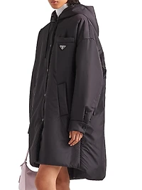 Oversized Light Re-Nylon Raincoat