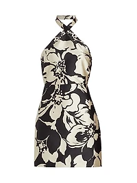 Fernanda Floral Satin Minidress