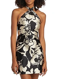 Fernanda Floral Satin Minidress