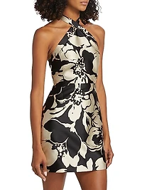 Fernanda Floral Satin Minidress