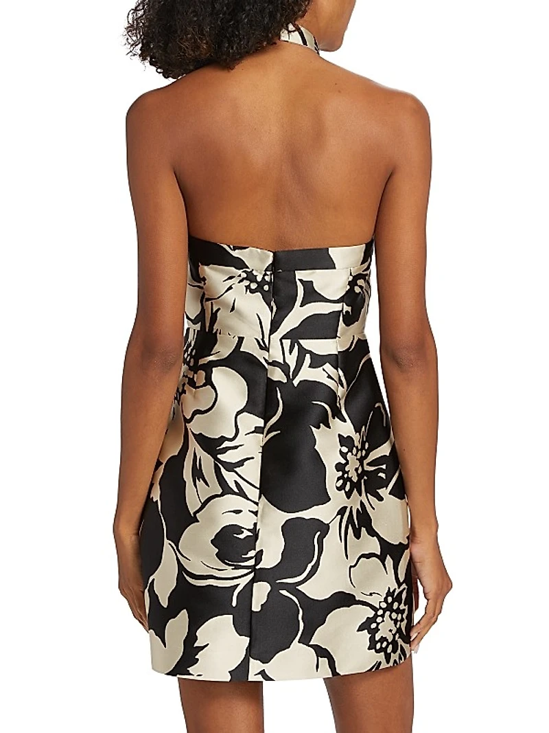 Fernanda Floral Satin Minidress