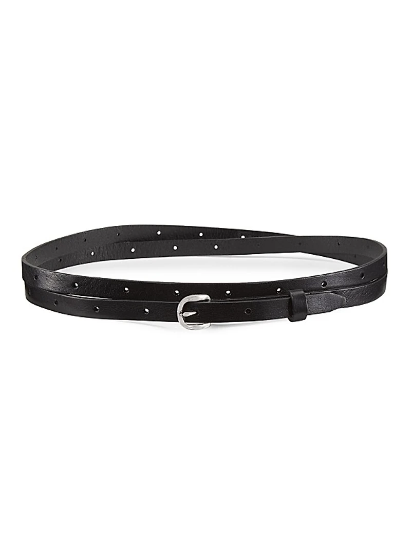 Mini Belize Leather Wrap Belt