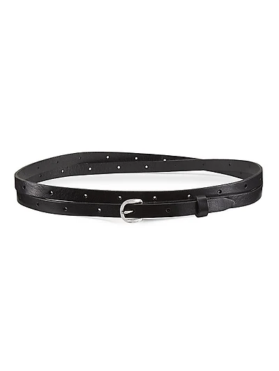 Mini Belize Leather Wrap Belt