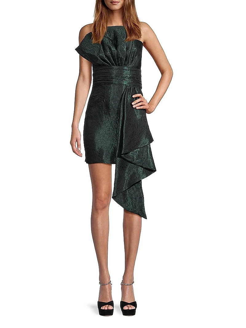 Taffeta Bow Minidress