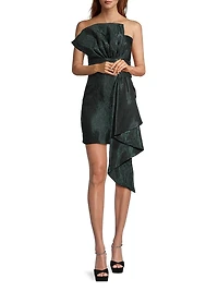 Taffeta Bow Minidress