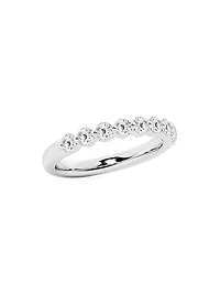 14K White Gold & 1.00 TCW Lab-Grown Diamond Band