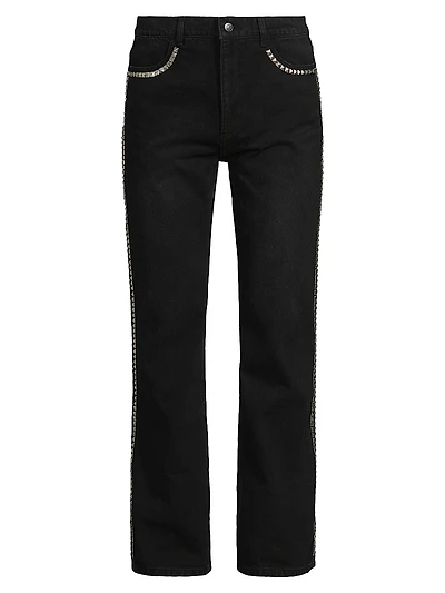 Persistence Of Memory Studded Bootcut Jeans