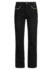 Persistence Of Memory Studded Bootcut Jeans