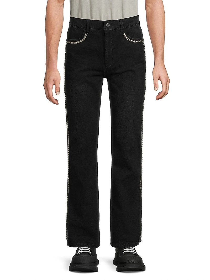 Persistence Of Memory Studded Bootcut Jeans