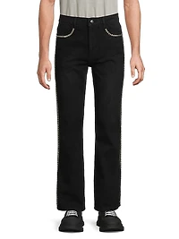 Persistence Of Memory Studded Bootcut Jeans