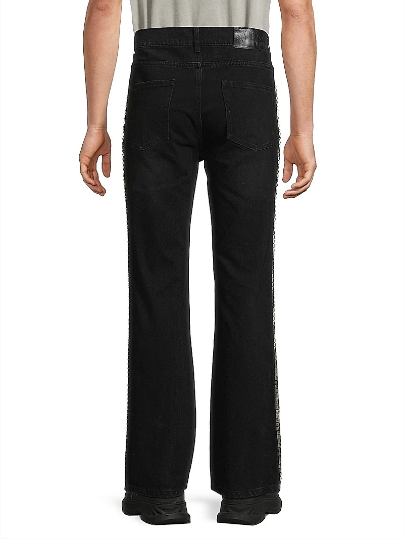 Persistence Of Memory Studded Bootcut Jeans