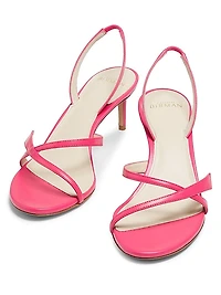 Tita 60MM Leather Slingback Sandals