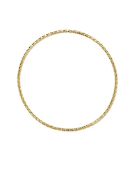 Fluted Chain Necklace 18K Gold, 5mm