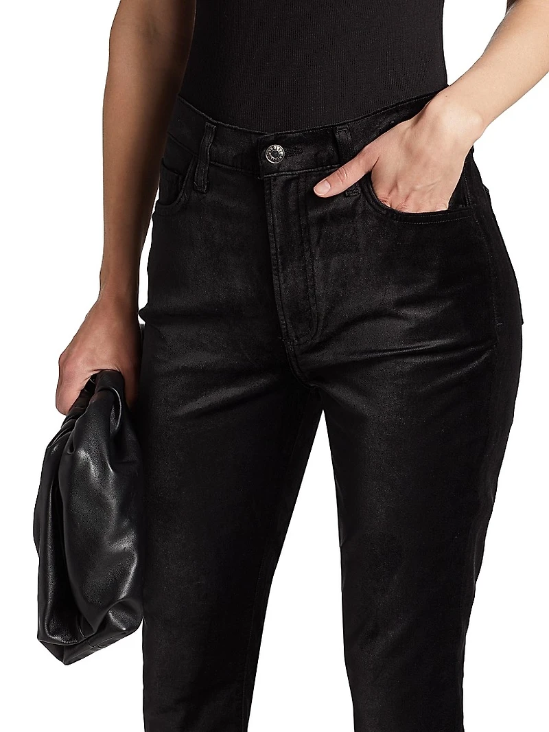 Nico Velvet Boot-Cut Trousers