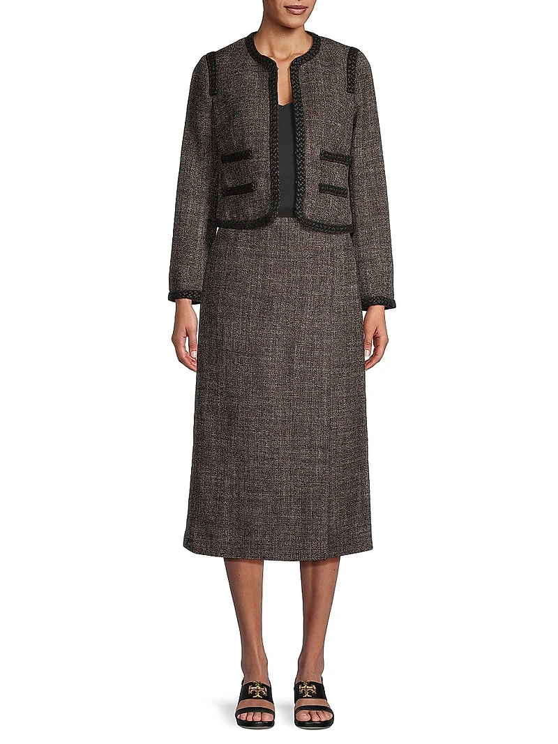 Tailored Wool Tweed Jacket