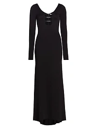 Kalena Jersey Cut-Out Maxi Dress