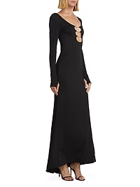 Kalena Jersey Cut-Out Maxi Dress