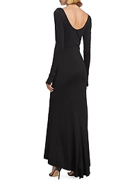 Kalena Jersey Cut-Out Maxi Dress
