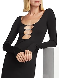 Kalena Jersey Cut-Out Maxi Dress