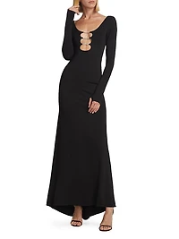 Kalena Jersey Cut-Out Maxi Dress