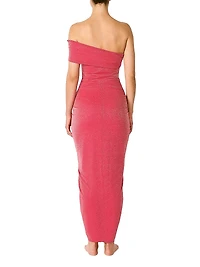 Valle De La Luna Aria Asymmetric Jersey Maxi Dress