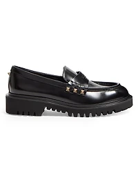 Rockstud Calfskin Loafers
