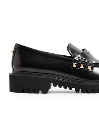 Rockstud Calfskin Loafers