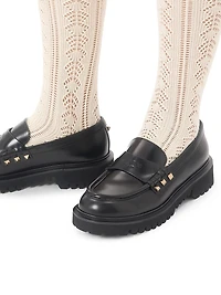 Rockstud Calfskin Loafers