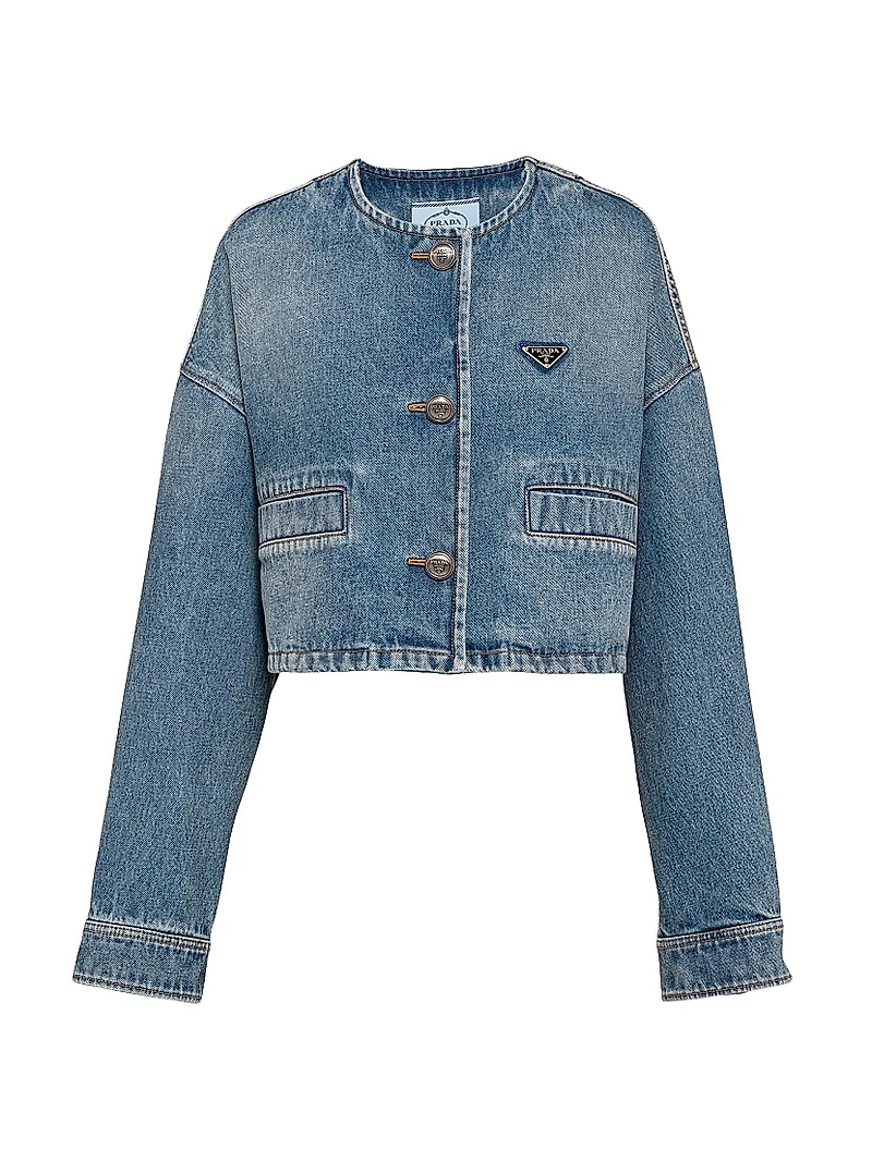 Denim Blouson Jacket